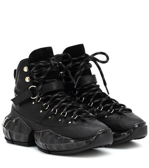 Diamond Hike/F leather sneakers | Jimmy Choo