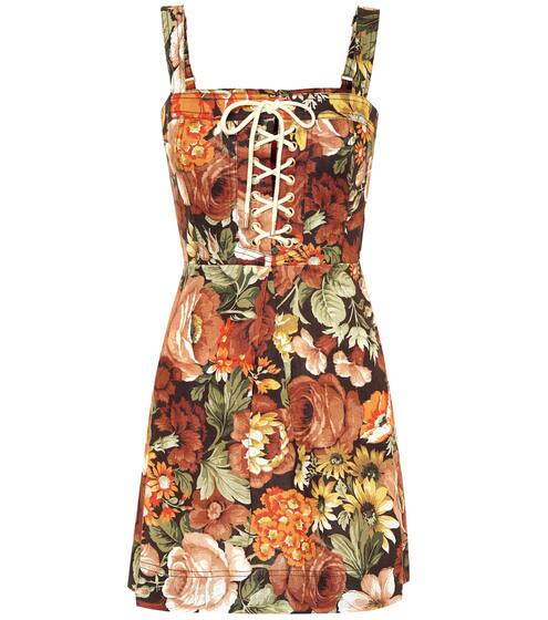 Bonita floral linen minidress | Zimmermann