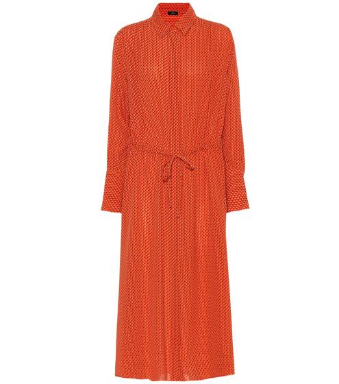 Evie floral silk-crêpe shirt dress | Joseph