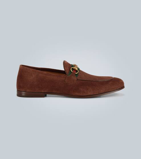 Horsebit-Loafers aus Veloursleder | Gucci