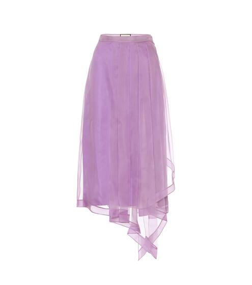 Silk midi skirt | Gucci