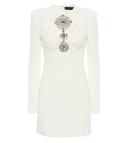 Verziertes Minikleid aus Cady | David Koma