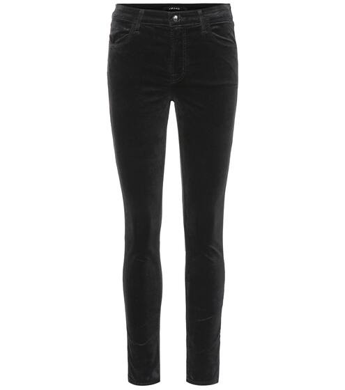 Maria high-rise velvet skinny jeans | J Brand