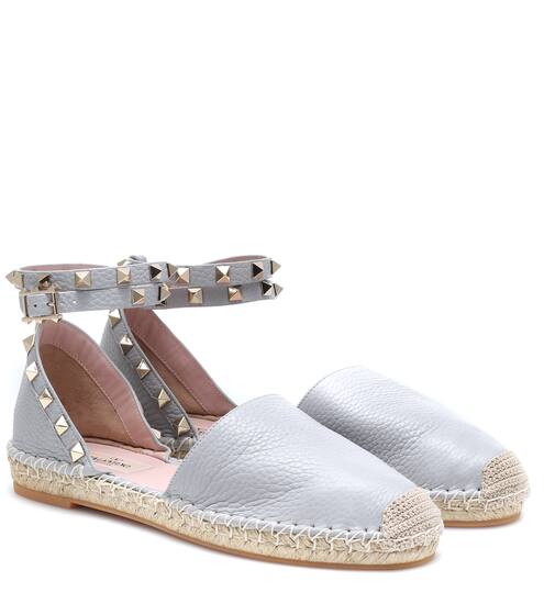 إسبادريل من الجلد Valentino Garavani Rockstud | Valentino