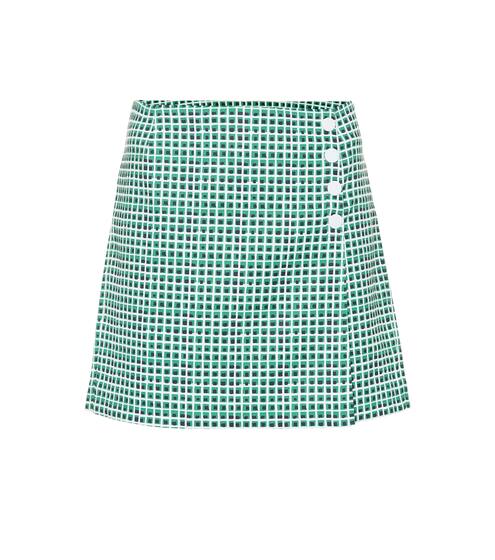 High-rise checked shorts | Tory Sport
