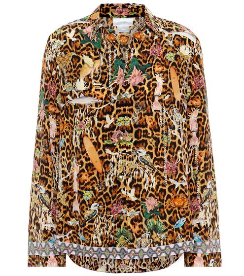 Leopard-print silk shirt | Camilla