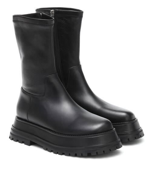 Hurr stretch-leather ankle boots | Burberry