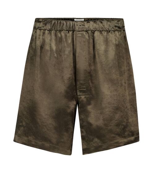 Cupro track shorts | Bottega Veneta