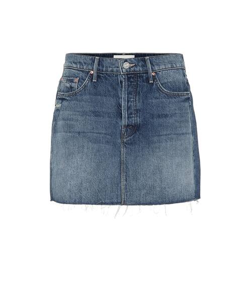The Vagabond denim miniskirt | Mother