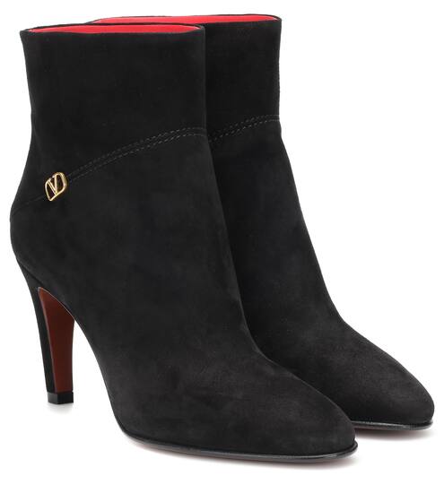 Valentino Garavani VLOGO suede ankle boots | Valentino