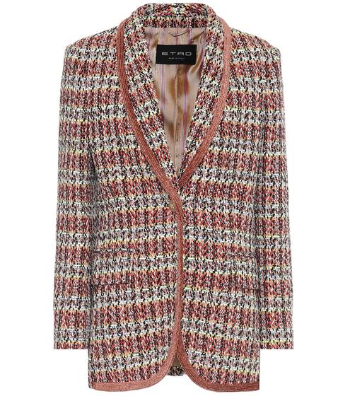 Cotton-blend tweed blazer | Etro