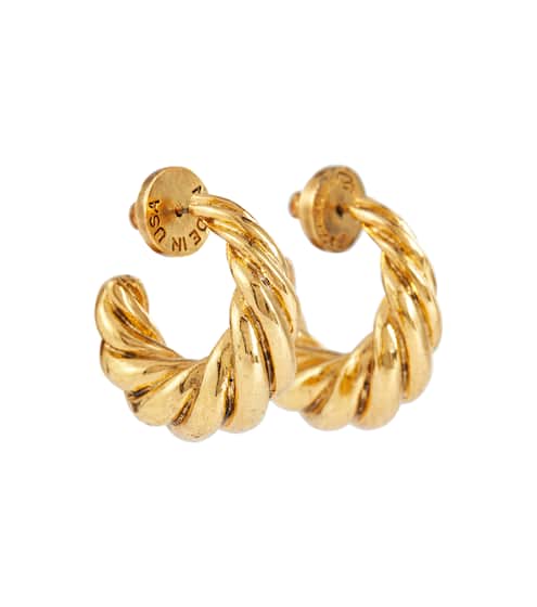 Twisted demi-hoop earrings | Oscar de la Renta