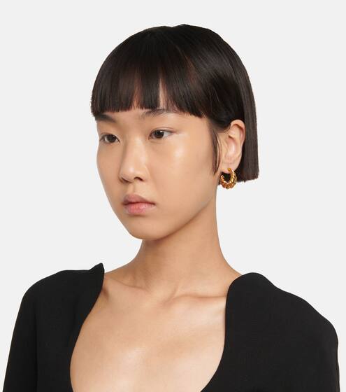 Twisted demi-hoop earrings | Oscar de la Renta