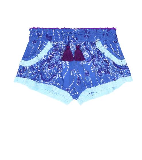 Lulu lace-trimmed shorts | Poupette St Barth Kids