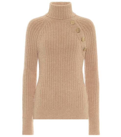 Rollkragenpullover mit Seidenanteil | Balmain