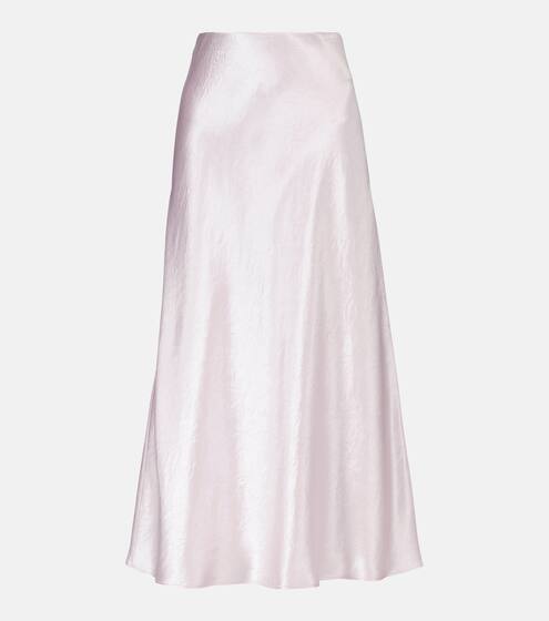 Leisure Alessio satin midi skirt | Max Mara