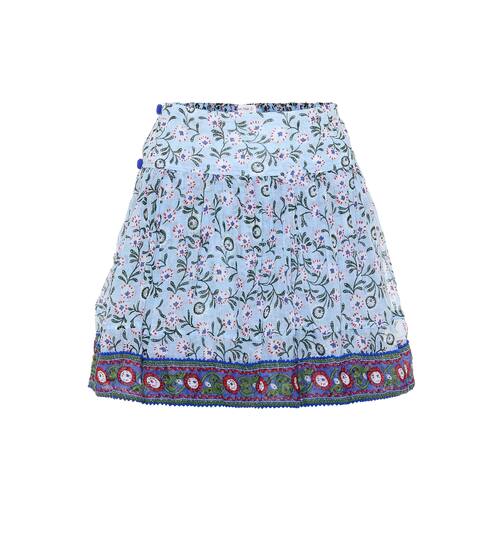Minigonna Amora a stampa floreale in cotone | Poupette St Barth
