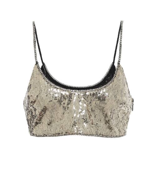 Sequined crop top | Dundas