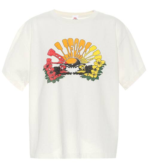 x Hanes printed cotton T-shirt | Re/Done