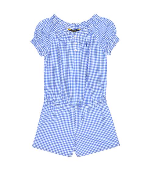 Checked cotton playsuit | Polo Ralph Lauren Kids