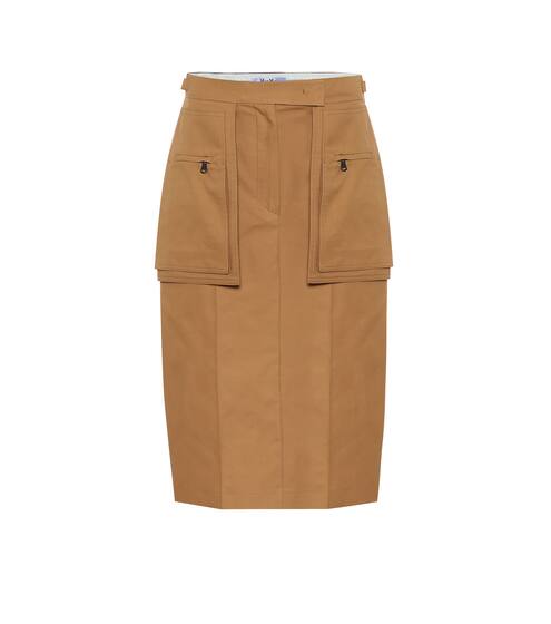 Bosso cotton midi skirt | Max Mara