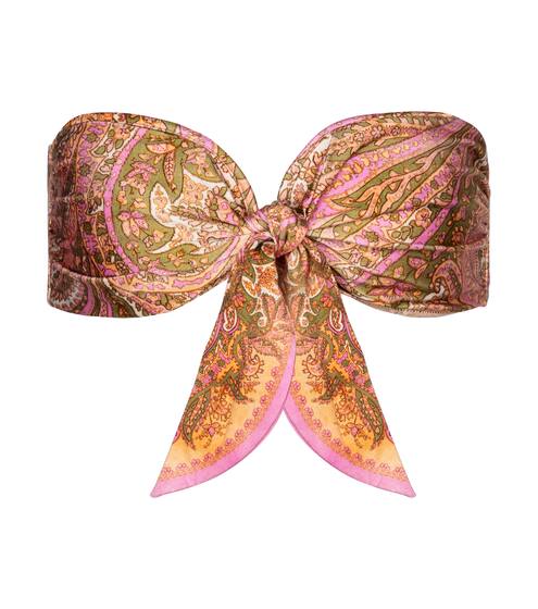 Brighton Scarf bandeau bikini top | Zimmermann