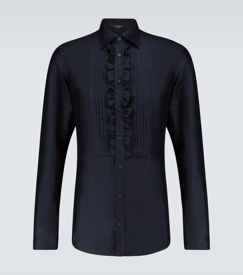 Exklusiv bei Mytheresa – Hemd aus Seiden-Jacquard | Dolce & Gabbana