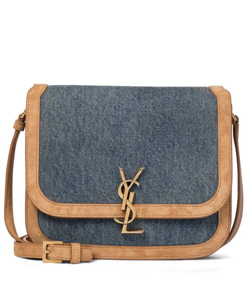 Solferino Medium denim crossbody bag | Saint Laurent