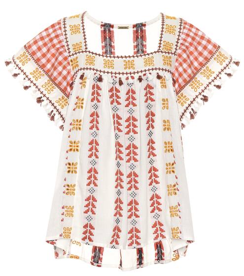 Embroidered cotton top | Dodo Bar Or