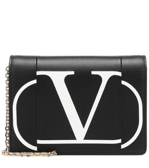 Valentino Garavani VLOGO leather clutch | Valentino