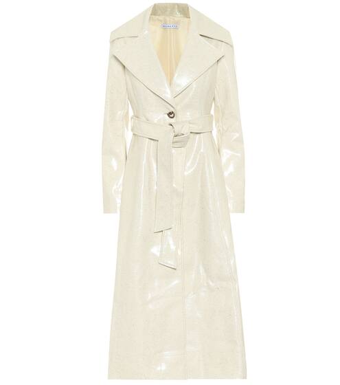 Rhea laminated wool trench coat | Rejina Pyo