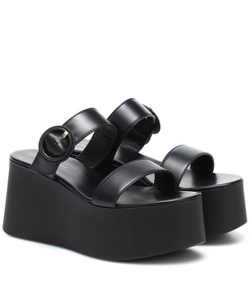 Plateausandalen aus Leder | Gianvito Rossi
