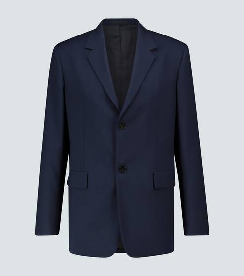 جاكيت بليزر من الغبردين والصوف | Jil Sander