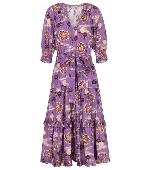 Dasha floral cotton poplin midi dress | Ulla Johnson