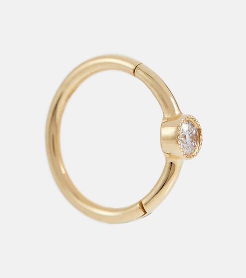 18kt yellow gold single earring with diamond | Maria Tash