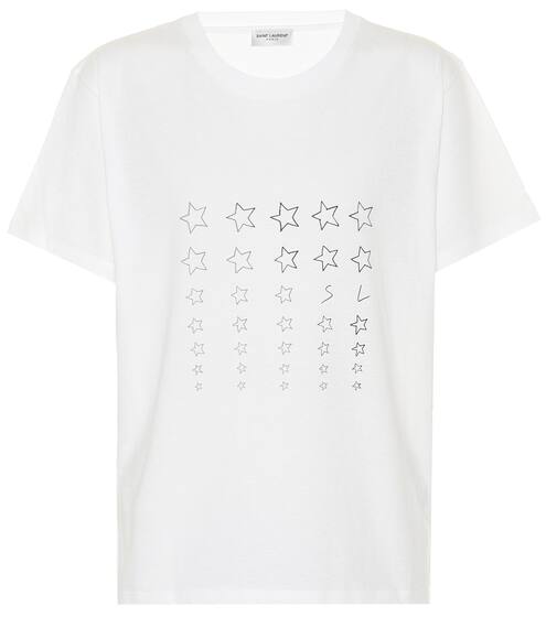 Printed cotton T-shirt | Saint Laurent