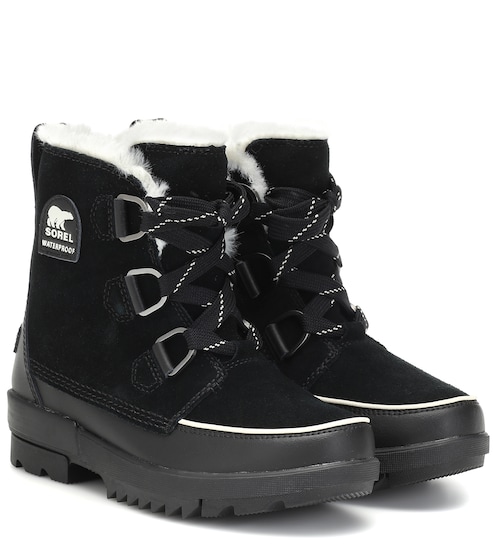 sorel booties black