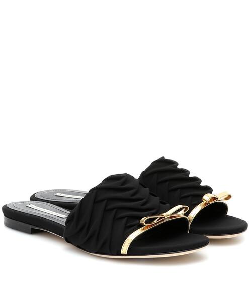Leather-trimmed sandals | Marco De Vincenzo
