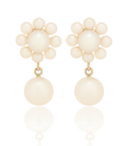 Orecchini Margherita in oro giallo 14kt con perle | Sophie Bille Brahe
