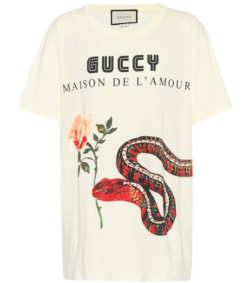 Printed cotton T-shirt | Gucci