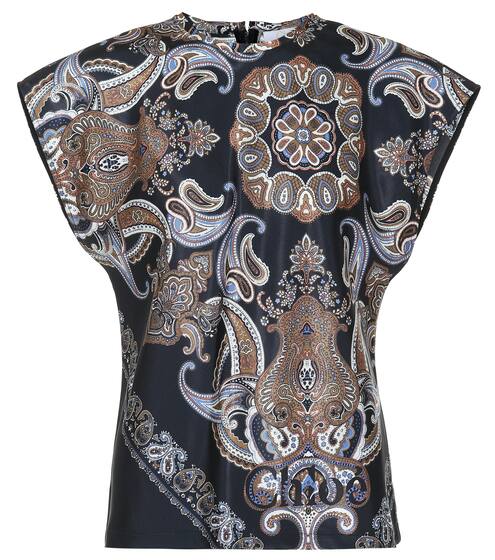 توب من الساتان بطبعات | Chloé