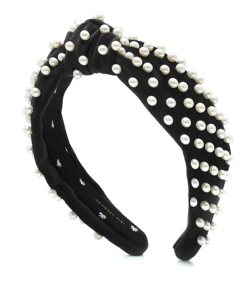 Embellished velvet headband | Lele Sadoughi