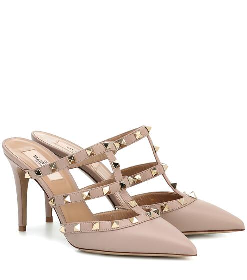 Valentino Garavani Rockstud leather mules | Valentino