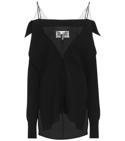 Lace-trimmed jacket | Maison Margiela