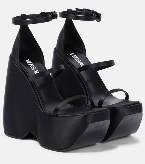 colorful wedge heels