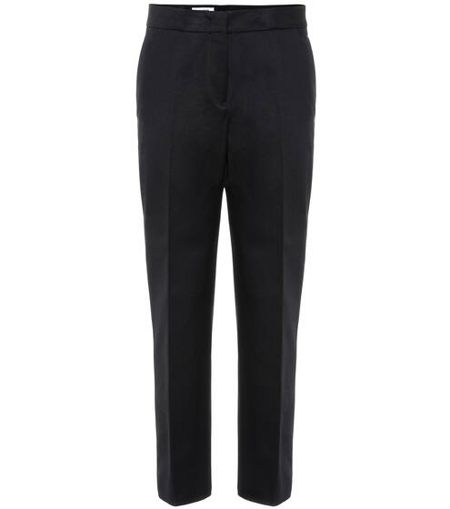 Mid-rise cotton cigarette pants | Jil Sander