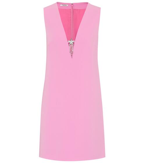 Embellished cady minidress | Miu Miu