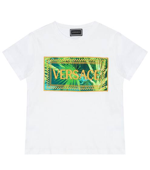 Logo cotton-jersey T-shirt | Versace Kids