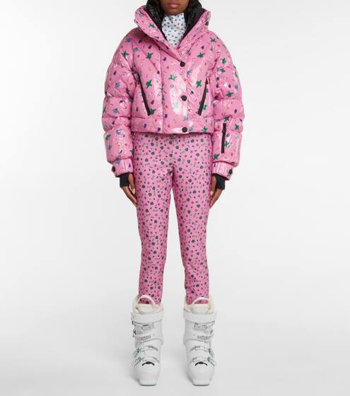 3 Moncler Grenoble x Naj-Oleari printed stirrup ski pants | Moncler Genius
