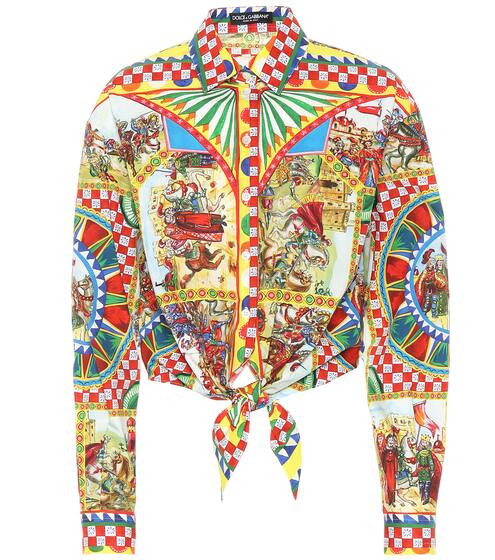 Bedruckte Bluse aus Baumwolle | Dolce & Gabbana